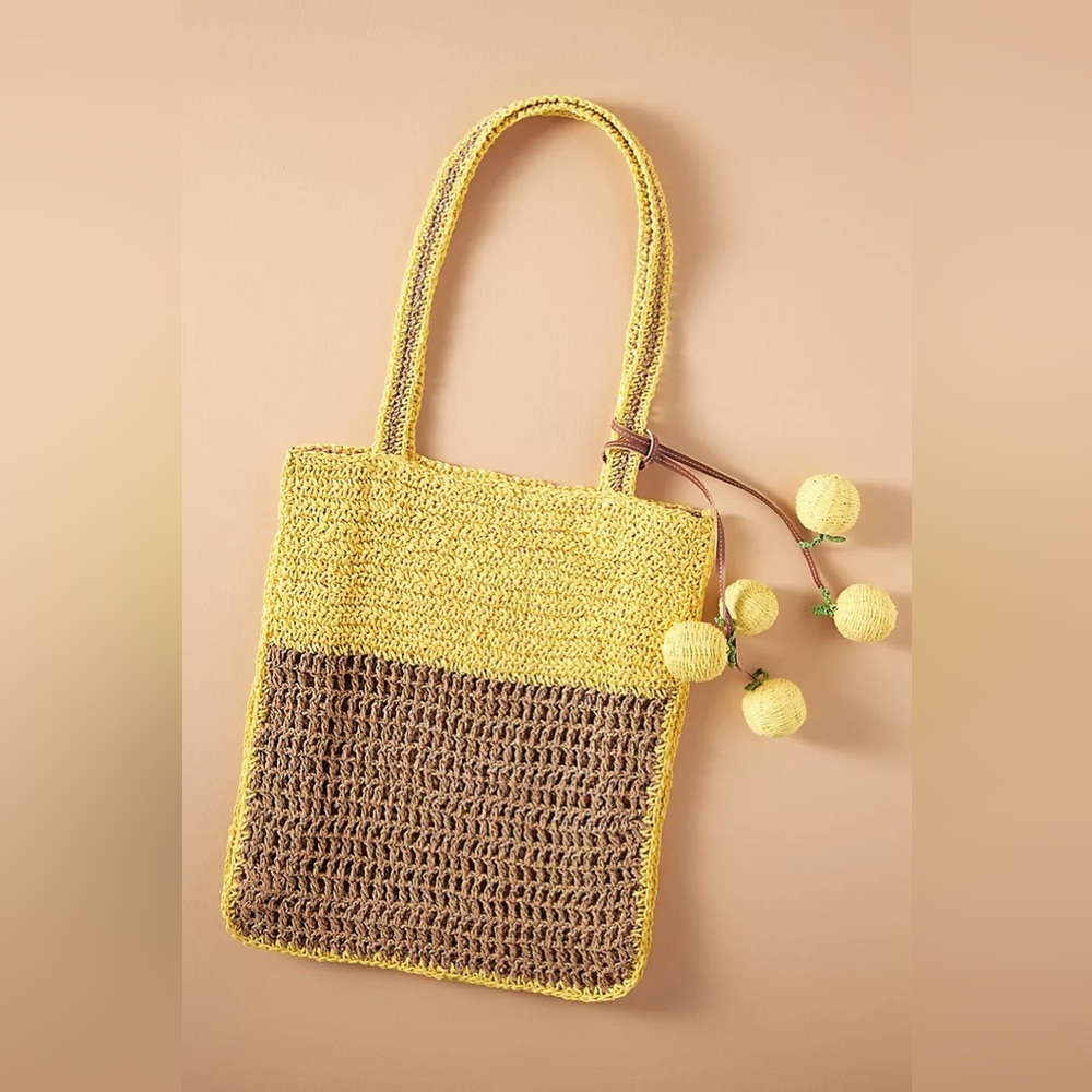 Anthropologie Raffia Icon Tote - Picture 4 of 5